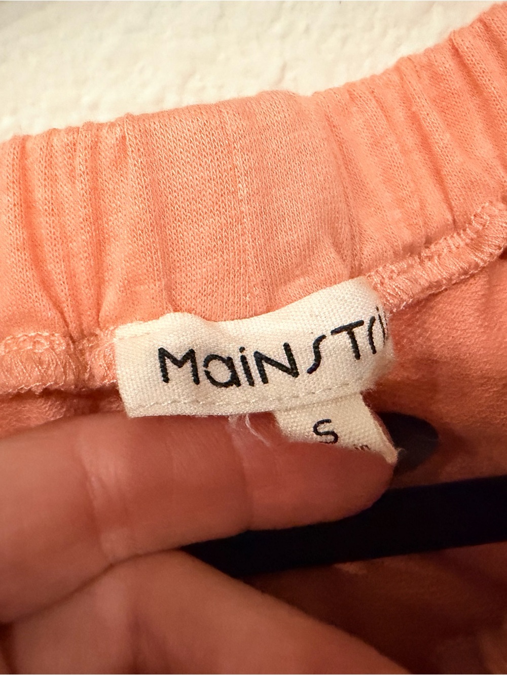 Peach Ruffle Drawstring Lounge Shorts - Picture 2 of 3